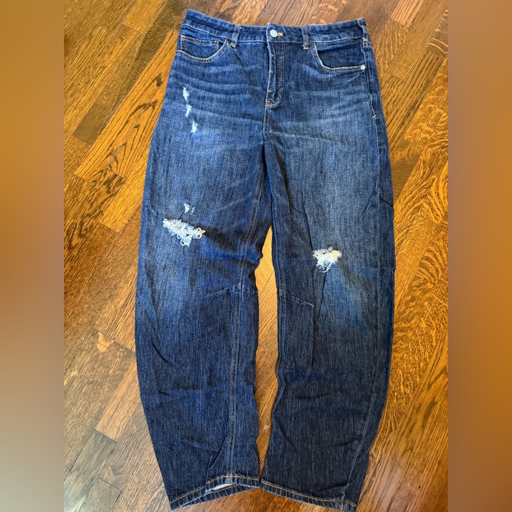 Anthropologie Pilcro Blue Distressed Boyfriend Jeans Like New